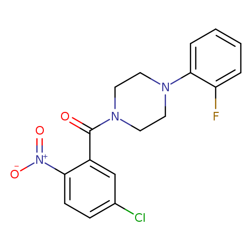 1-(5-chloro-2-nitrobenzoyl)-4-(2-fluorophenyl)piperazine