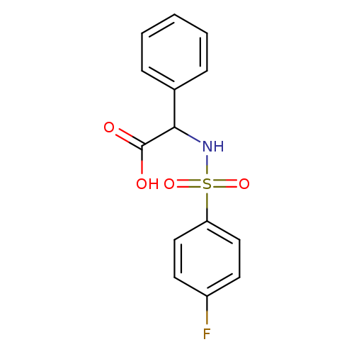 2-(4-fluorobenzenesulfonamido)-2-phenylacetic acid