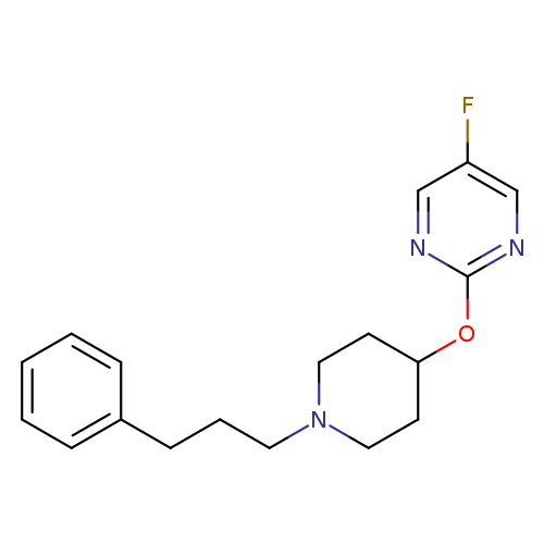 5-fluoro-2-{[1-(3-phenylpropyl)piperidin-4-yl]oxy}pyrimidine