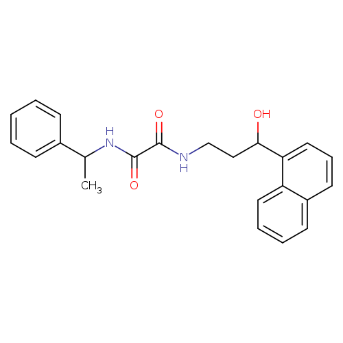 N-[3-hydroxy-3-(naphthalen-1-yl)propyl]-N'-(1-phenylethyl)ethanediamide