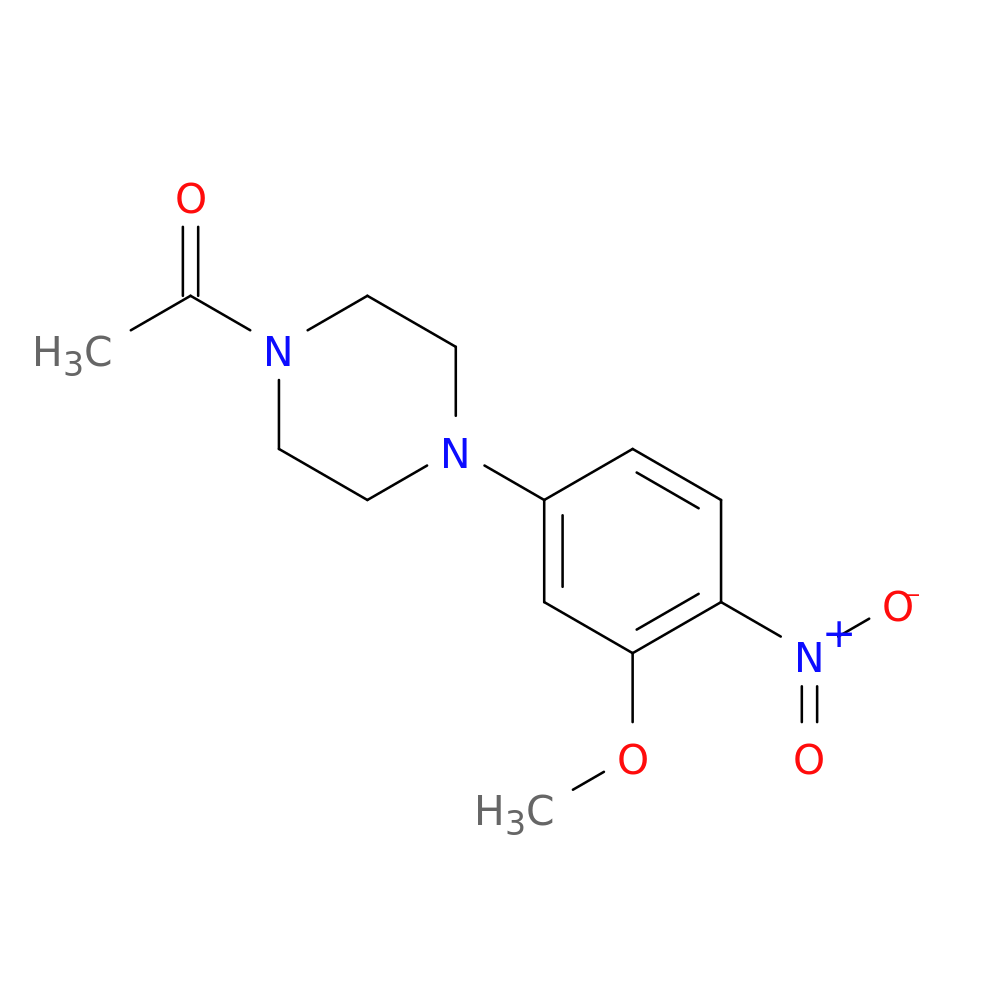1-(4-(3-Methoxy-4-nitrophenyl)piperazin-1-yl)ethanone