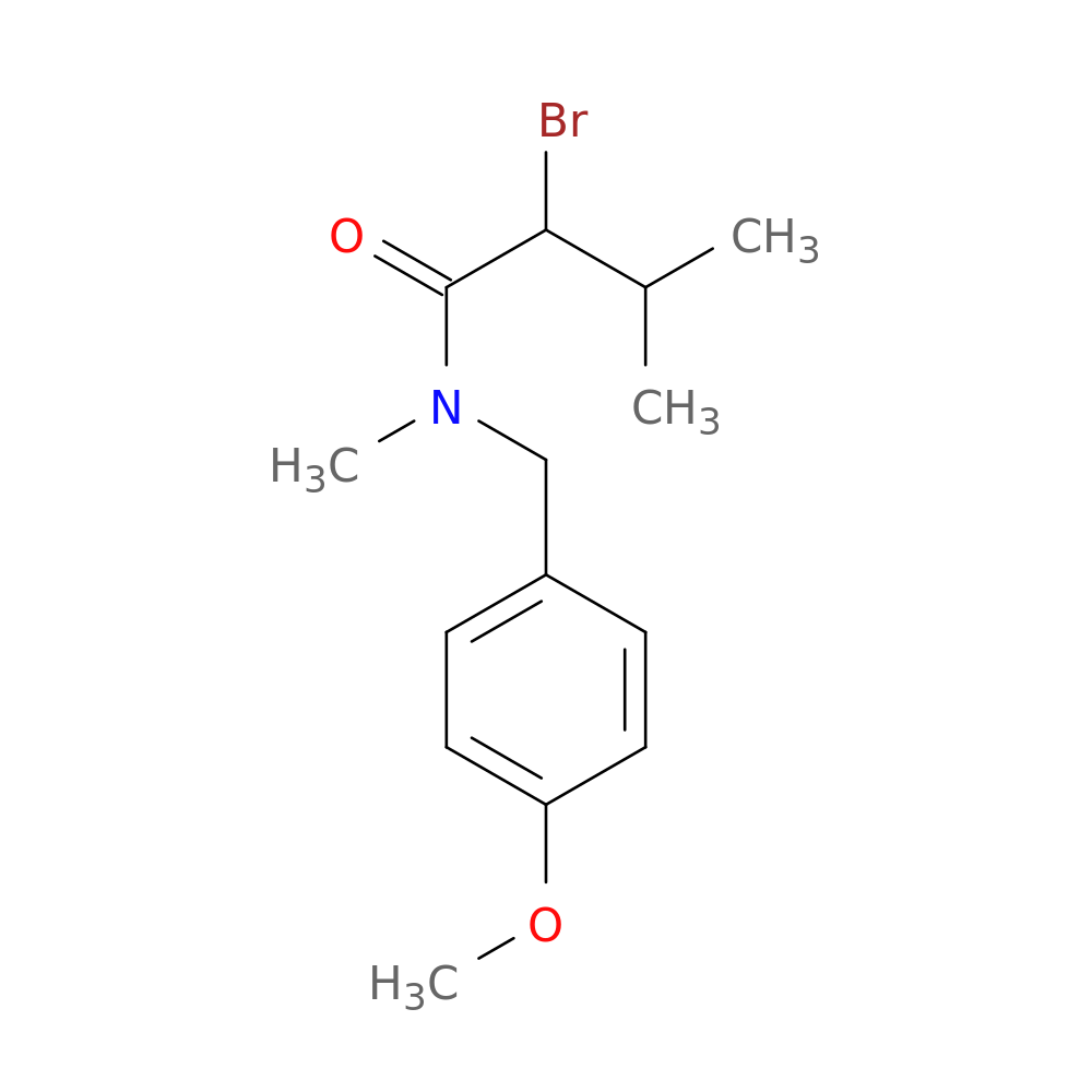 2-bromo-N-[(4-methoxyphenyl)methyl]-N,3-dimethylbutanamide