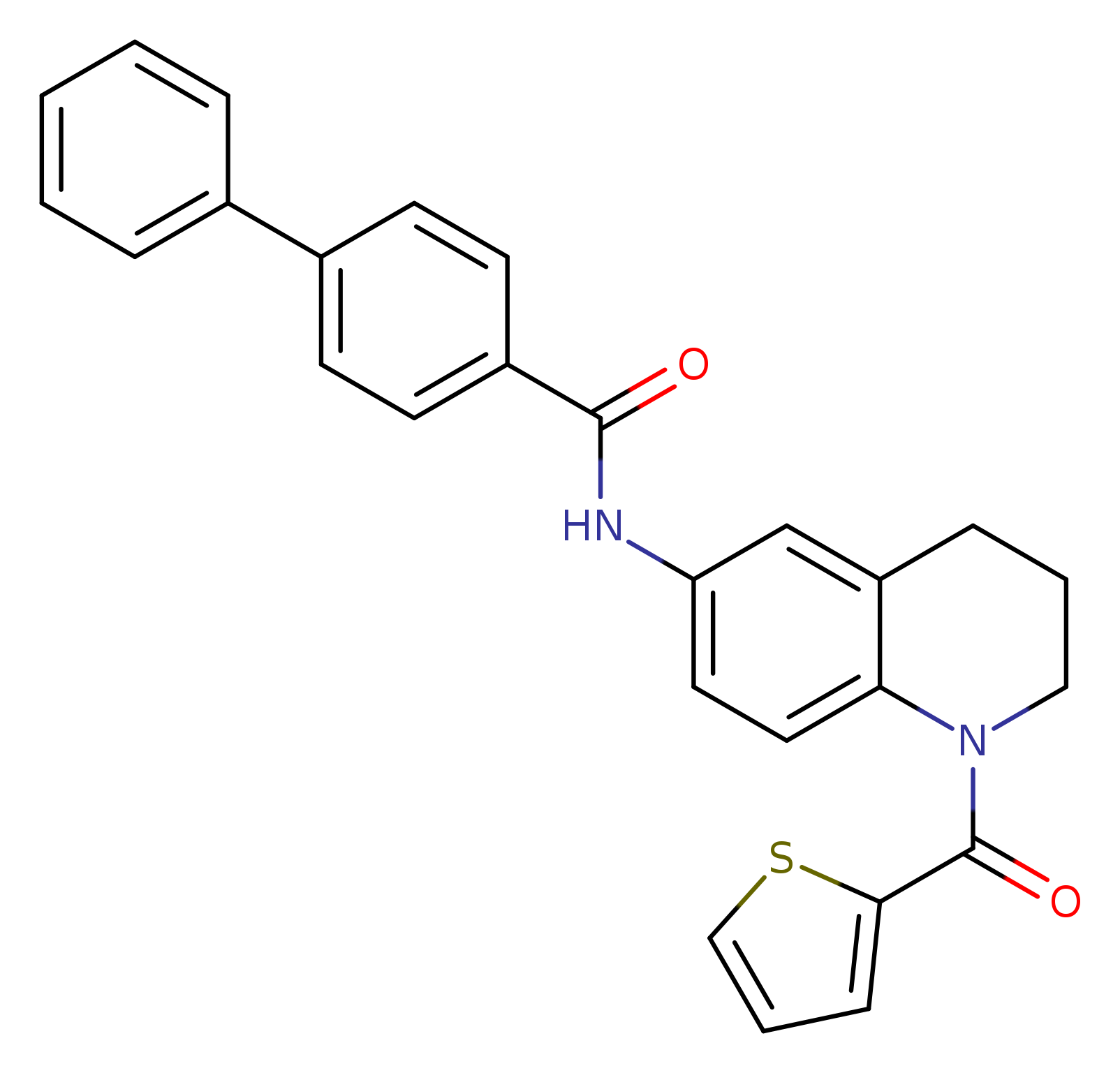 N-[1-(thiophene-2-carbonyl)-1,2,3,4-tetrahydroquinolin-6-yl]-[1,1'-biphenyl]-4-carboxamide