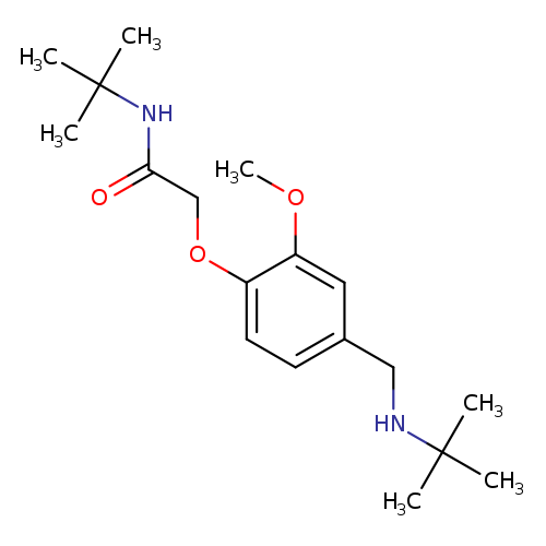 N-(tert-butyl)-2-{4-[(tert-butylamino)methyl]-2-methoxyphenoxy}acetamide