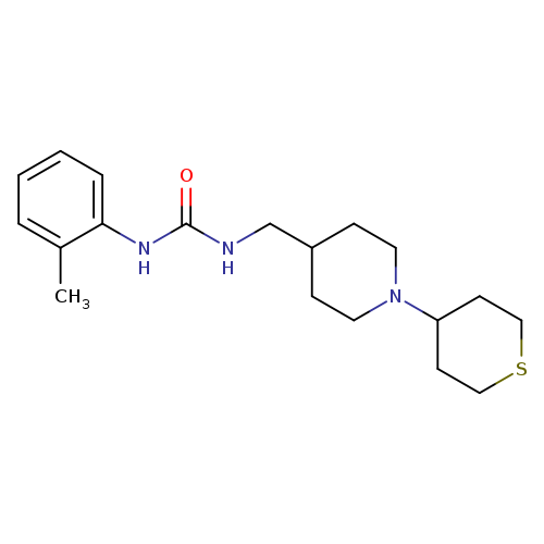 3-(2-methylphenyl)-1-{[1-(thian-4-yl)piperidin-4-yl]methyl}urea