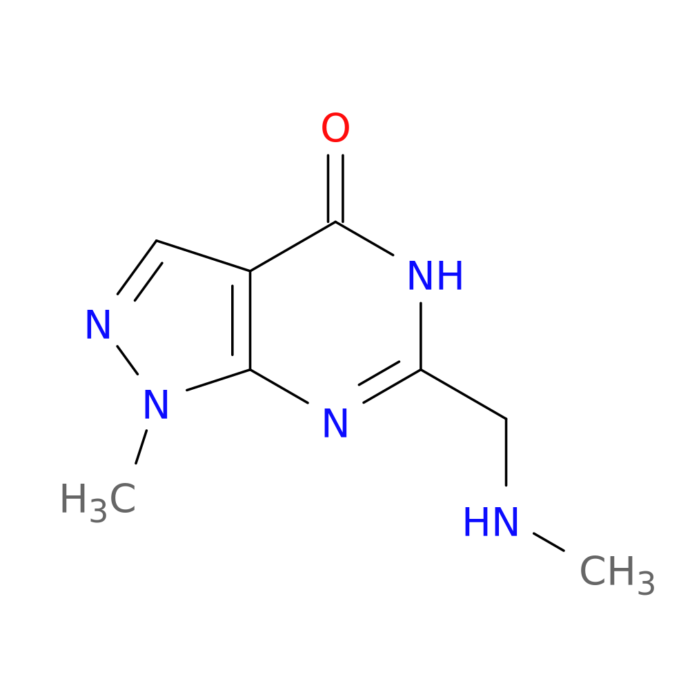 1-methyl-6-[(methylamino)methyl]-1H,4H,5H-pyrazolo[3,4-d]pyrimidin-4-one