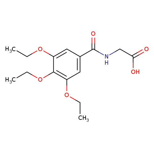 2-[(3,4,5-triethoxyphenyl)formamido]acetic acid