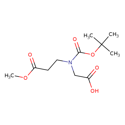 2-{[(tert-butoxy)carbonyl](3-methoxy-3-oxopropyl)amino}acetic acid