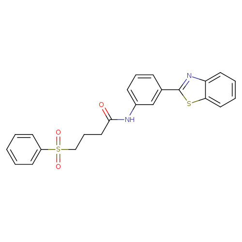 4-(benzenesulfonyl)-N-[3-(1,3-benzothiazol-2-yl)phenyl]butanamide