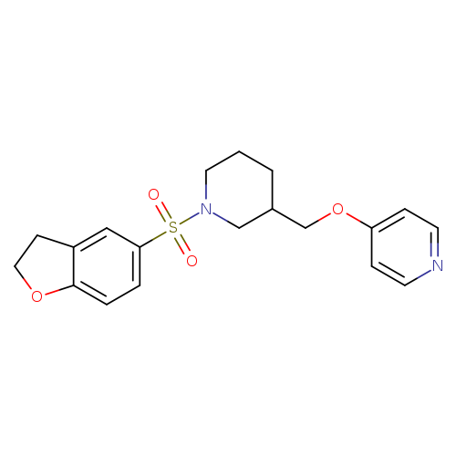 4-{[1-(2,3-dihydro-1-benzofuran-5-sulfonyl)piperidin-3-yl]methoxy}pyridine