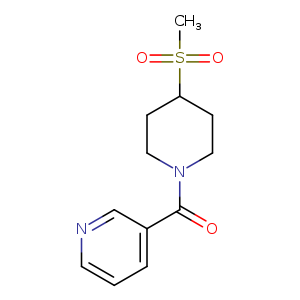 3-(4-methanesulfonylpiperidine-1-carbonyl)pyridine