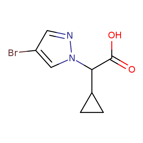 2-(4-bromo-1H-pyrazol-1-yl)-2-cyclopropylacetic acid