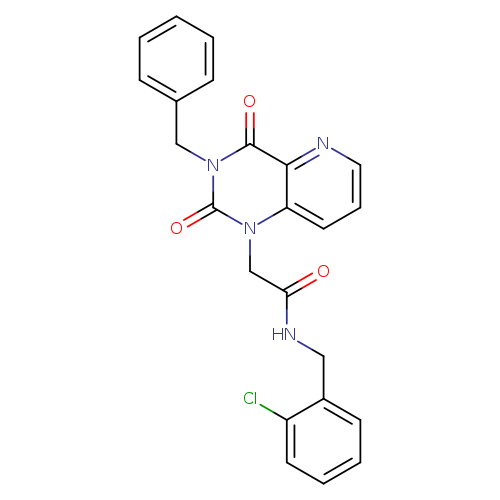 2-{3-benzyl-2,4-dioxo-1H,2H,3H,4H-pyrido[3,2-d]pyrimidin-1-yl}-N-[(2-chlorophenyl)methyl]acetamide