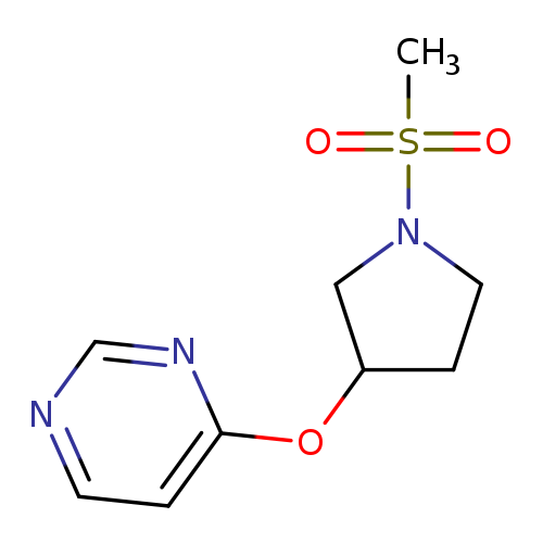 4-[(1-methanesulfonylpyrrolidin-3-yl)oxy]pyrimidine