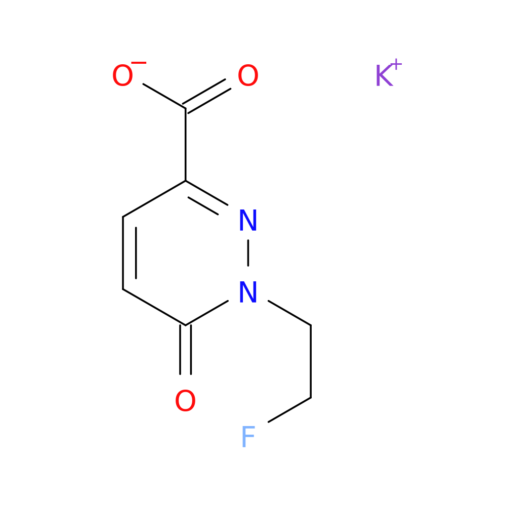 potassium 1-(2-fluoroethyl)-6-oxo-1,6-dihydropyridazine-3-carboxylate