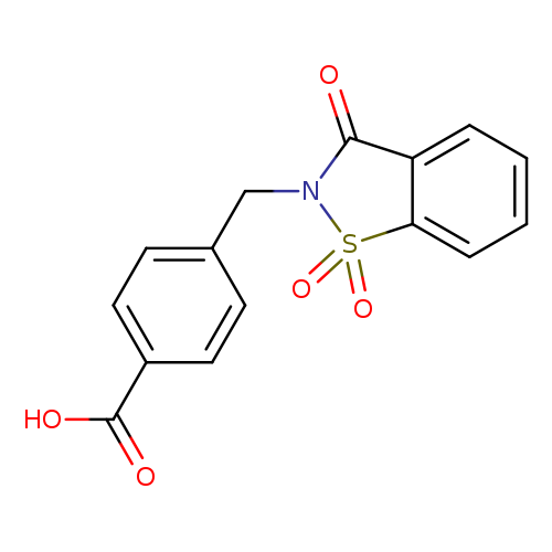 4-[(1,1,3-trioxo-2,3-dihydro-1,2-benzothiazol-2-yl)methyl]benzoic acid