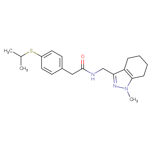 N-[(1-methyl-4,5,6,7-tetrahydro-1H-indazol-3-yl)methyl]-2-[4-(propan-2-ylsulfanyl)phenyl]acetamide