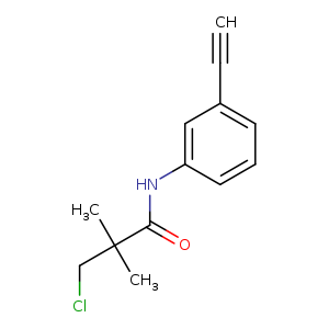 3-chloro-N-(3-ethynylphenyl)-2,2-dimethylpropanamide