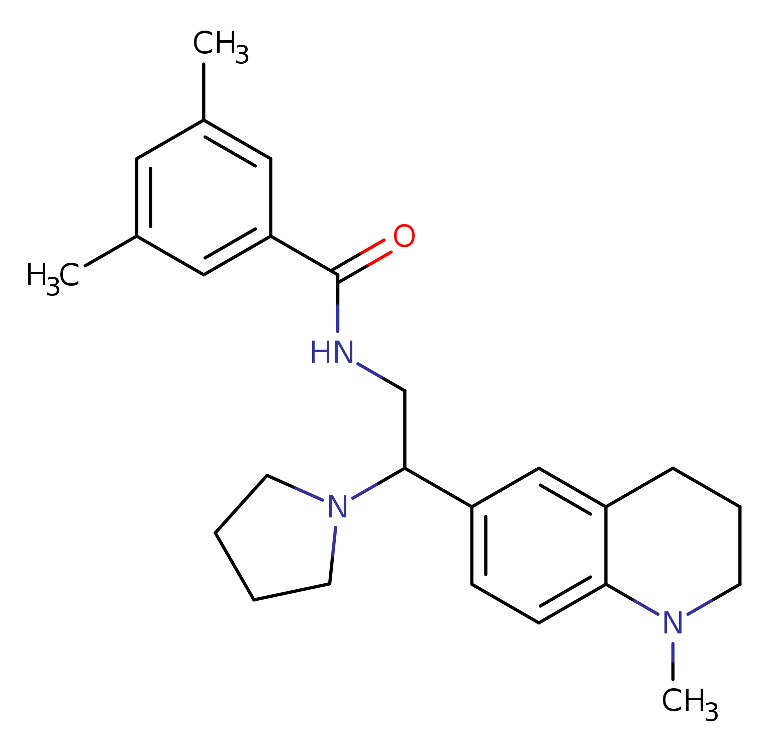3,5-dimethyl-N-[2-(1-methyl-1,2,3,4-tetrahydroquinolin-6-yl)-2-(pyrrolidin-1-yl)ethyl]benzamide