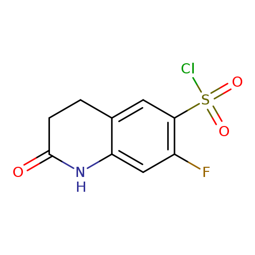 7-fluoro-2-oxo-1,2,3,4-tetrahydroquinoline-6-sulfonyl chloride