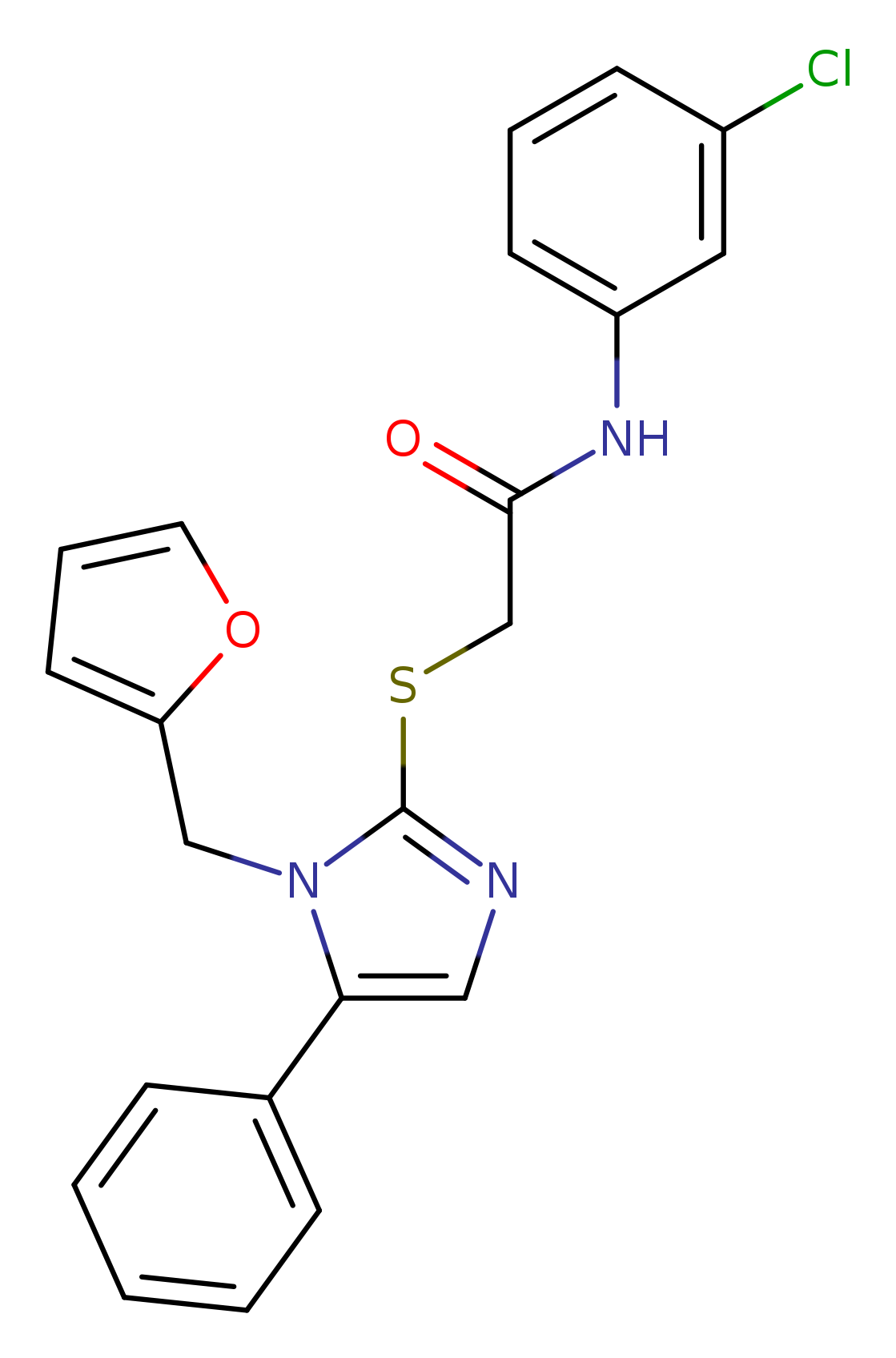 N-(3-chlorophenyl)-2-({1-[(furan-2-yl)methyl]-5-phenyl-1H-imidazol-2-yl}sulfanyl)acetamide