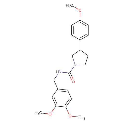 N-[(3,4-dimethoxyphenyl)methyl]-3-(4-methoxyphenyl)pyrrolidine-1-carboxamide