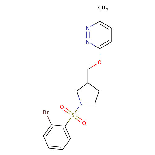 3-{[1-(2-bromobenzenesulfonyl)pyrrolidin-3-yl]methoxy}-6-methylpyridazine