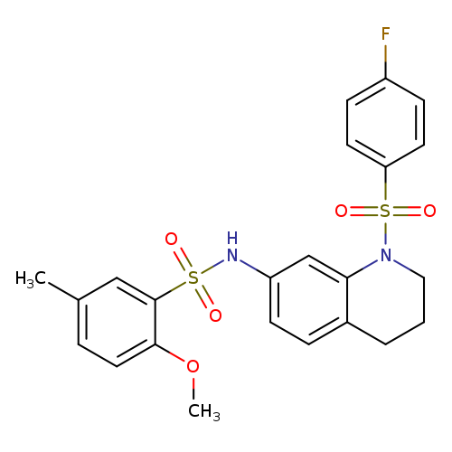N-[1-(4-fluorobenzenesulfonyl)-1,2,3,4-tetrahydroquinolin-7-yl]-2-methoxy-5-methylbenzene-1-sulfonamide