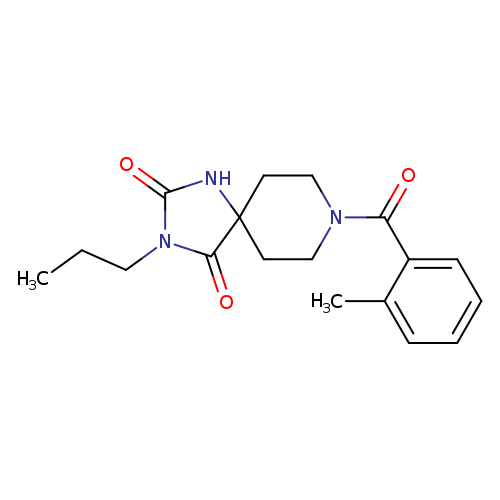 8-(2-methylbenzoyl)-3-propyl-1,3,8-triazaspiro[4.5]decane-2,4-dione
