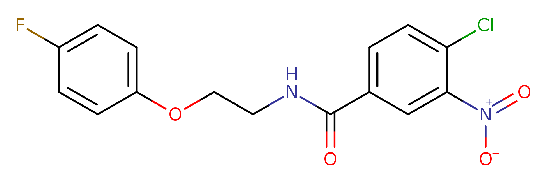4-chloro-N-[2-(4-fluorophenoxy)ethyl]-3-nitrobenzamide