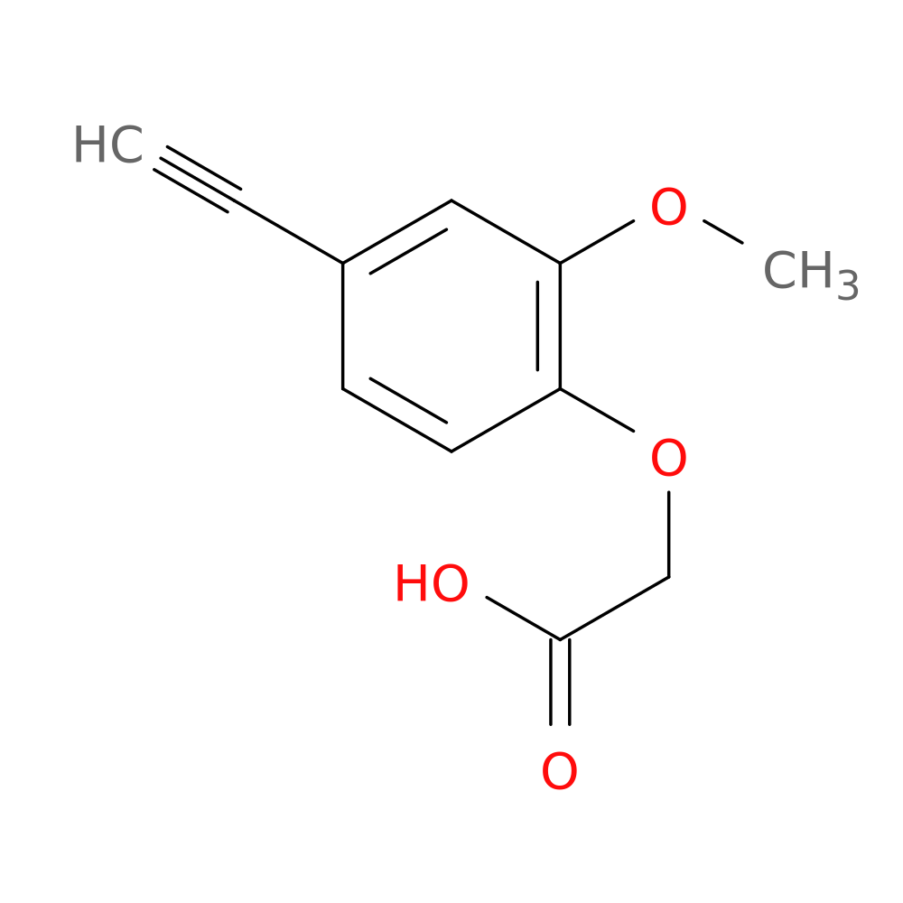 2-(4-ethynyl-2-methoxyphenoxy)acetic acid