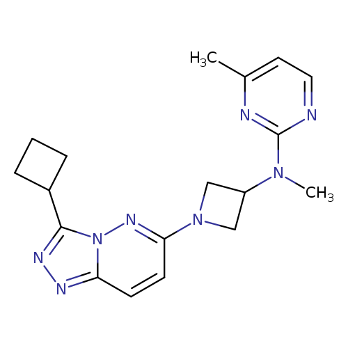N-(1-{3-cyclobutyl-[1,2,4]triazolo[4,3-b]pyridazin-6-yl}azetidin-3-yl)-N,4-dimethylpyrimidin-2-amine