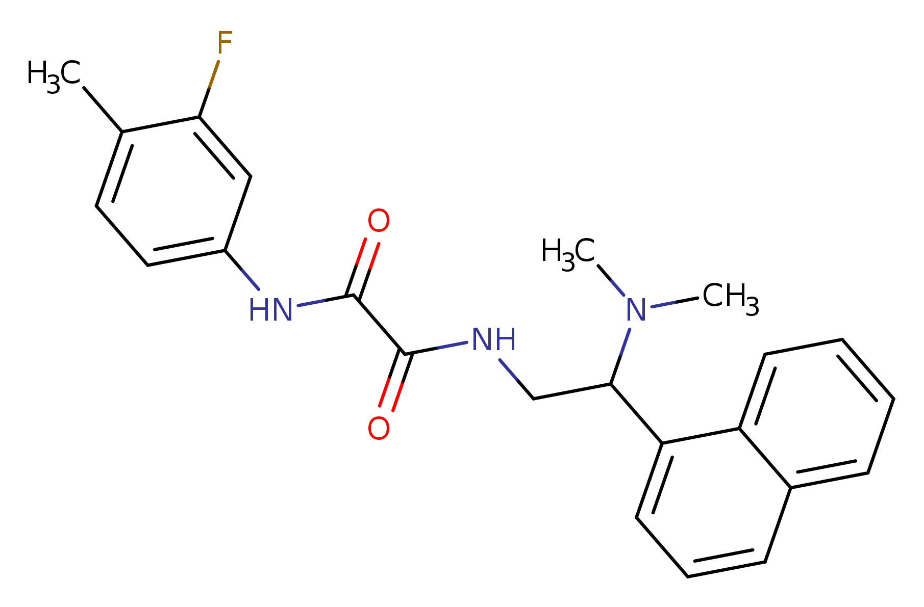 N-[2-(dimethylamino)-2-(naphthalen-1-yl)ethyl]-N'-(3-fluoro-4-methylphenyl)ethanediamide