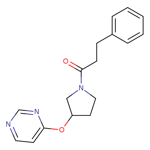 3-phenyl-1-[3-(pyrimidin-4-yloxy)pyrrolidin-1-yl]propan-1-one