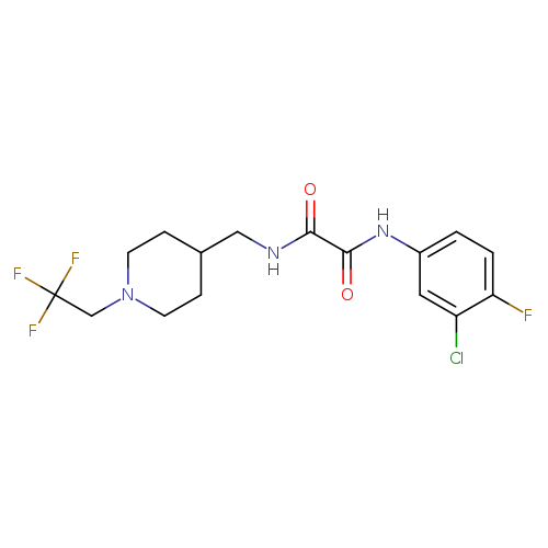 N'-(3-chloro-4-fluorophenyl)-N-{[1-(2,2,2-trifluoroethyl)piperidin-4-yl]methyl}ethanediamide