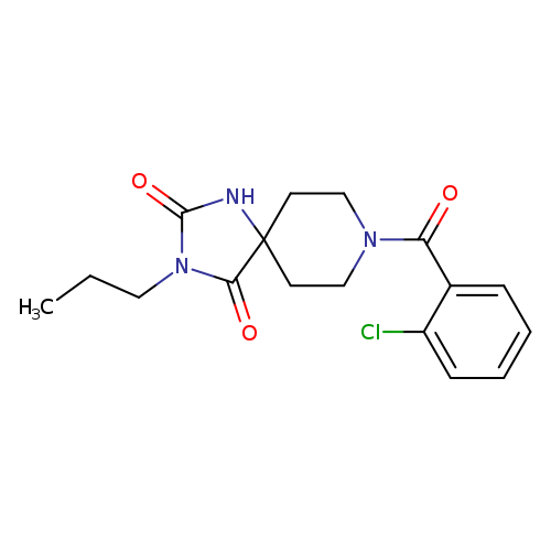 8-(2-chlorobenzoyl)-3-propyl-1,3,8-triazaspiro[4.5]decane-2,4-dione