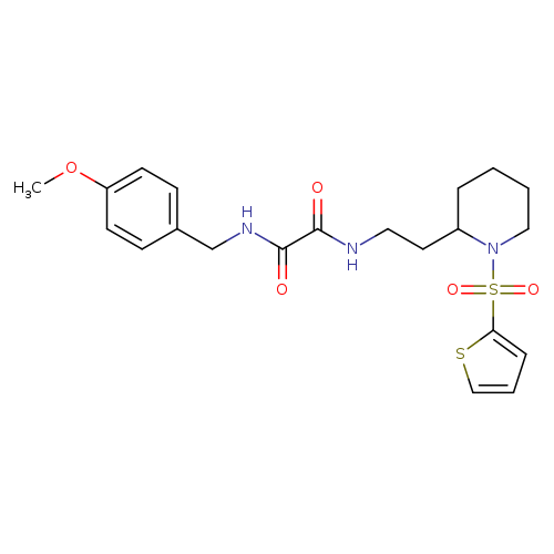 N'-[(4-methoxyphenyl)methyl]-N-{2-[1-(thiophene-2-sulfonyl)piperidin-2-yl]ethyl}ethanediamide