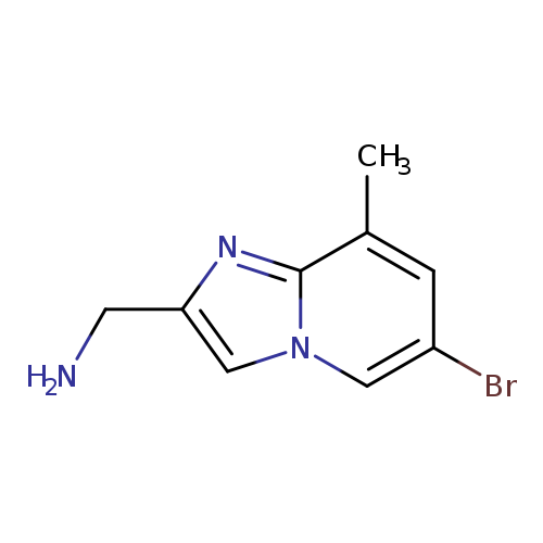 {6-bromo-8-methylimidazo[1,2-a]pyridin-2-yl}methanamine