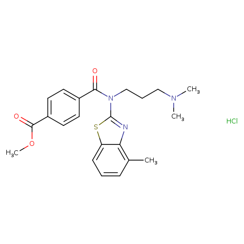 methyl 4-{[3-(dimethylamino)propyl](4-methyl-1,3-benzothiazol-2-yl)carbamoyl}benzoate hydrochloride