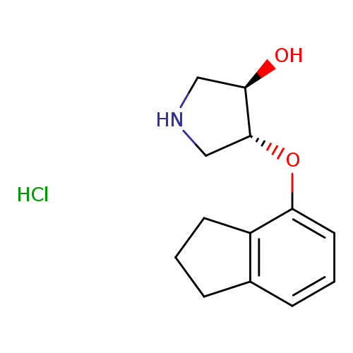 rac-(3R,4R)-4-(2,3-dihydro-1H-inden-4-yloxy)pyrrolidin-3-olhydrochloride,trans
