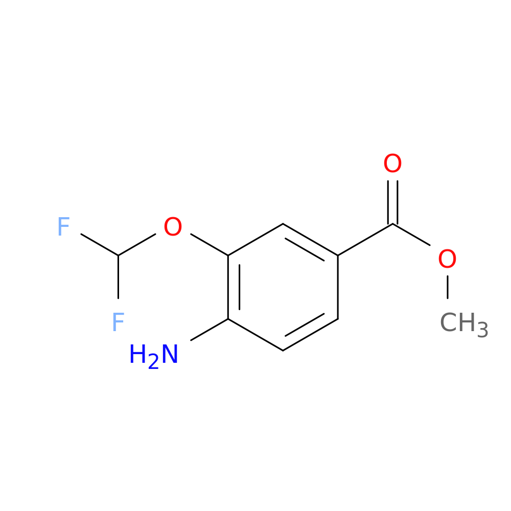 Benzoic acid, 4-amino-3-(difluoromethoxy)-, methyl ester