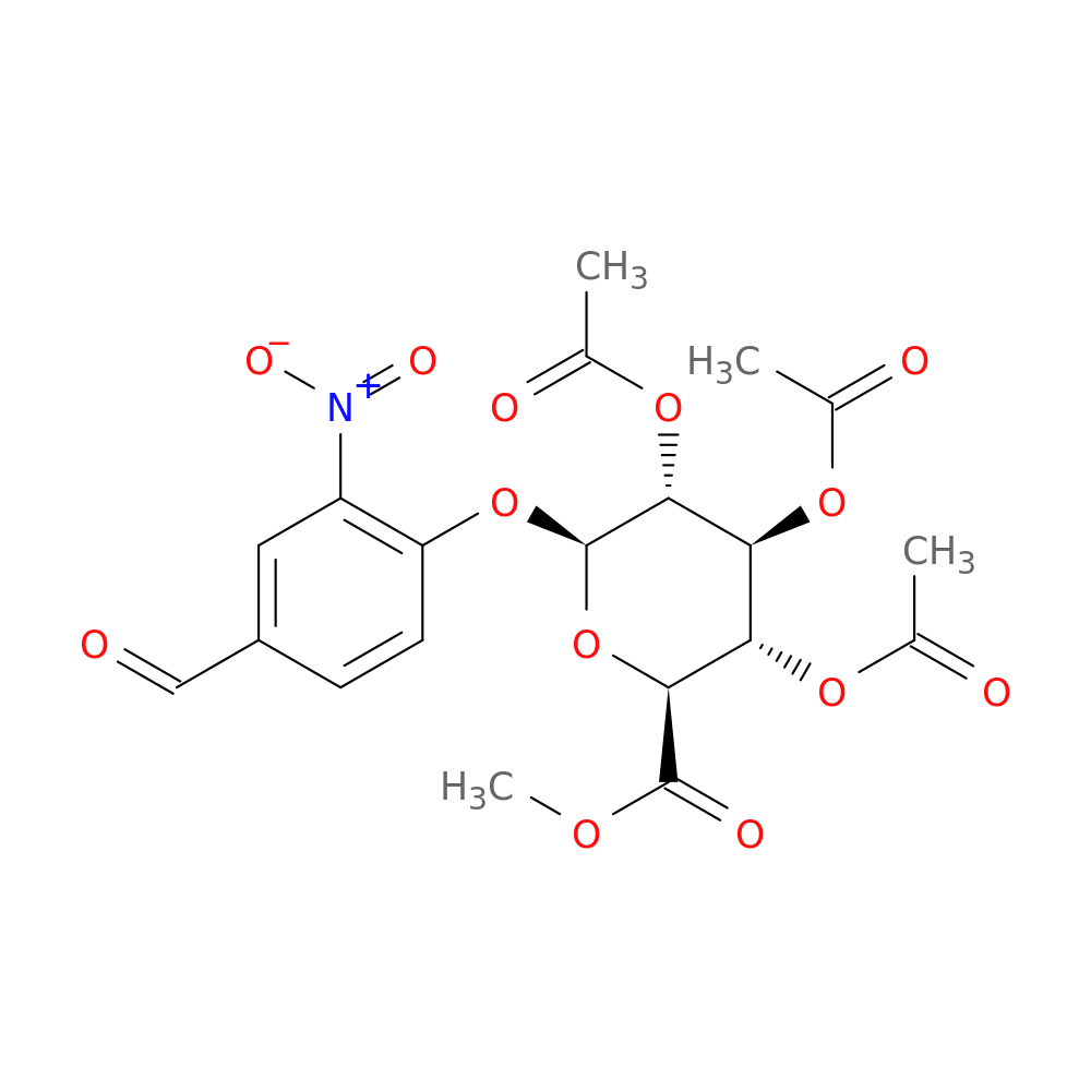 Methyl 4-formyl-2-nitrophenyl β-D-glucopyranosiduronate 2,3,4-triacetate