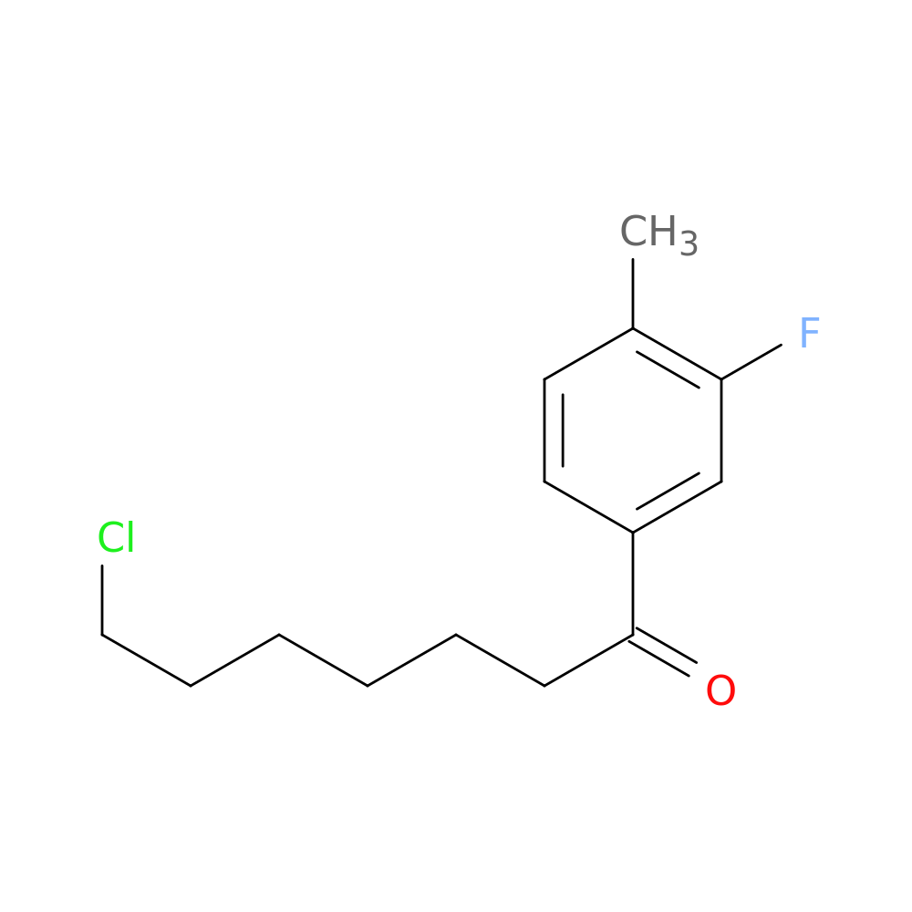 7-Chloro-1-(3-fluoro-4-methylphenyl)-1-oxoheptane