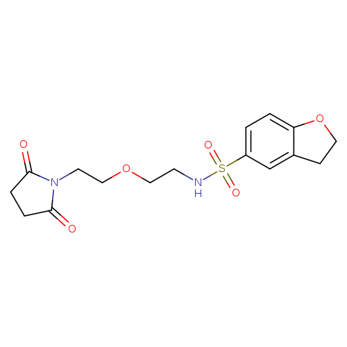 N-{2-[2-(2,5-dioxopyrrolidin-1-yl)ethoxy]ethyl}-2,3-dihydro-1-benzofuran-5-sulfonamide