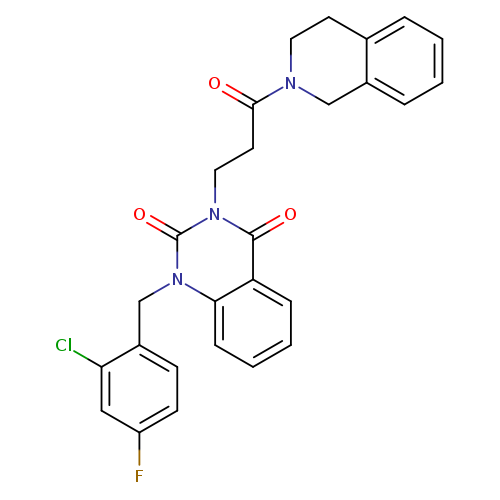 1-[(2-chloro-4-fluorophenyl)methyl]-3-[3-oxo-3-(1,2,3,4-tetrahydroisoquinolin-2-yl)propyl]-1,2,3,4-tetrahydroquinazoline-2,4-dione