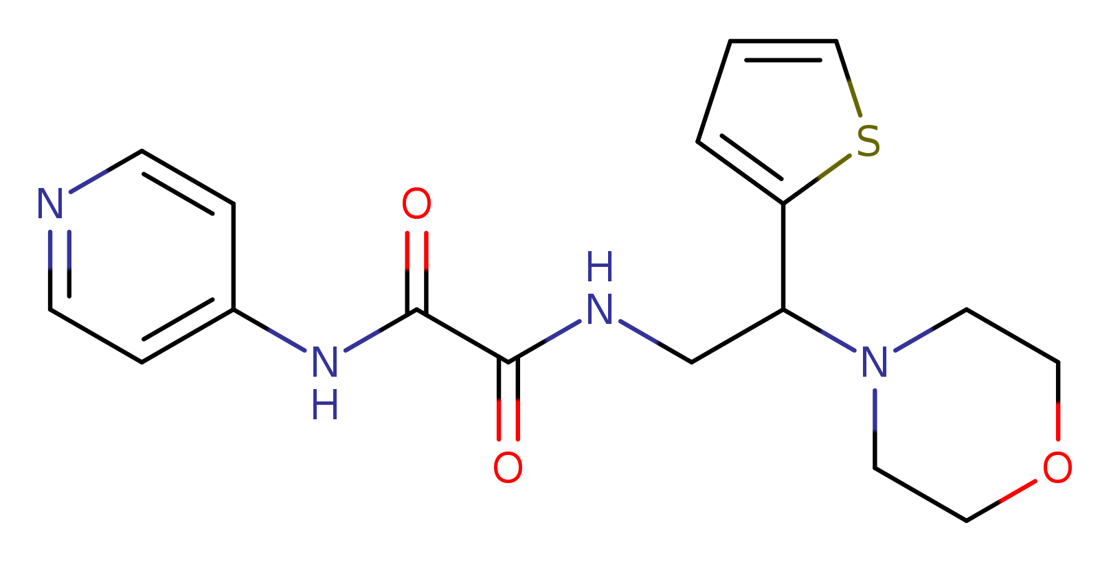 N-[2-(morpholin-4-yl)-2-(thiophen-2-yl)ethyl]-N'-(pyridin-4-yl)ethanediamide