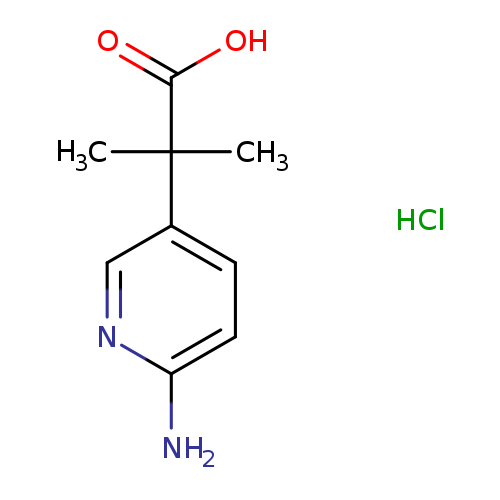 3-Pyridineacetic acid, 6-amino-α,α-dimethyl-, hydrochloride