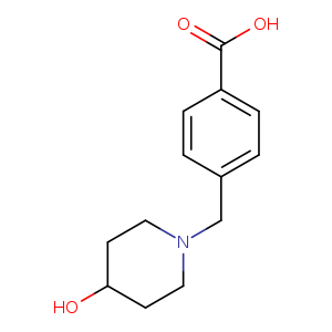 4-[(4-hydroxypiperidin-1-yl)methyl]benzoic acid