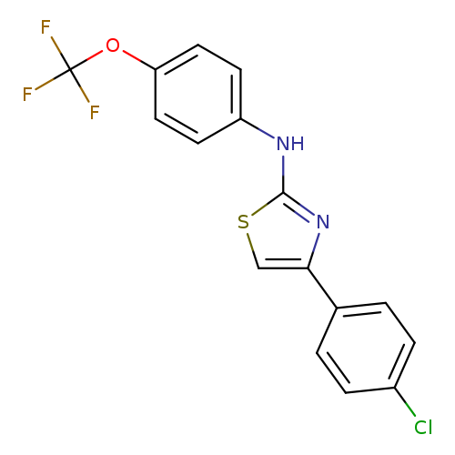 4-(4-chlorophenyl)-N-[4-(trifluoromethoxy)phenyl]-1,3-thiazol-2-amine