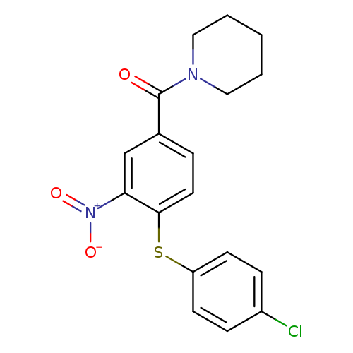 1-{4-[(4-chlorophenyl)sulfanyl]-3-nitrobenzoyl}piperidine